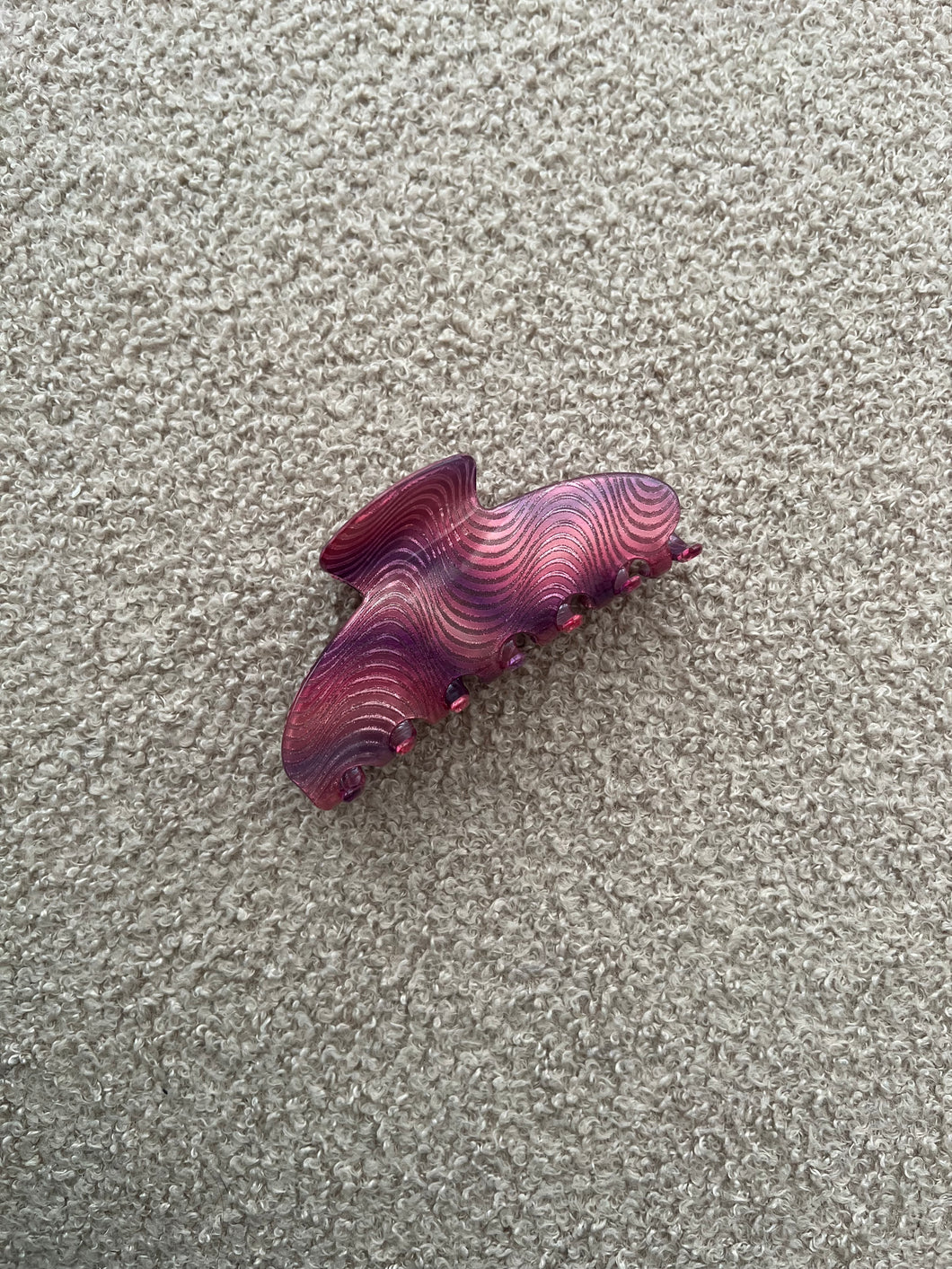 Pink Swirl Hair Clip