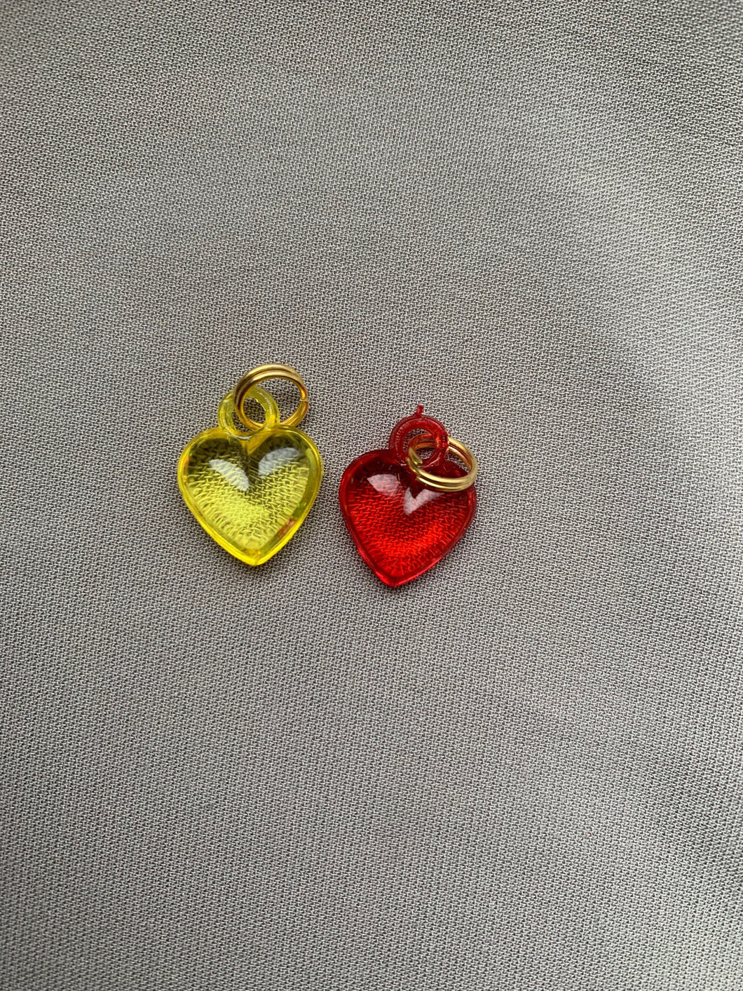 Heart key charms